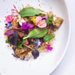 Chicken Of The Woods Mushroom’s - Lo Country Long Grain Rice - Black Truffle - Herbs and flowers