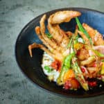 Softshell Crab Over Coconut Sticky Rice