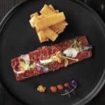 Steak tartare foil gras cream