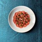 Salami cotto with castelvetrano olive, Calabrian chili and toasted almond
