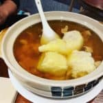 Durian chicken soup! At Y’s, Shanghai