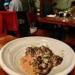 Coal-grilled Maitake Mushroom & smoked strawberry hollandaise